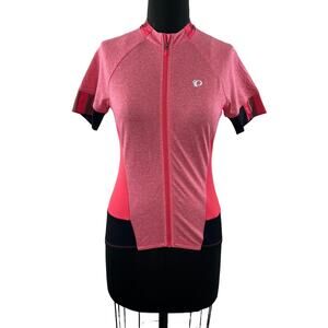 Pearl Izumi Select Escape Heather Pink Ride Cycling Jersey Full Zip Size Small S
